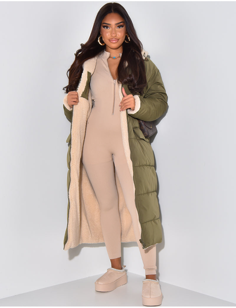 Dulcira | Long Jacket with Reversible Function