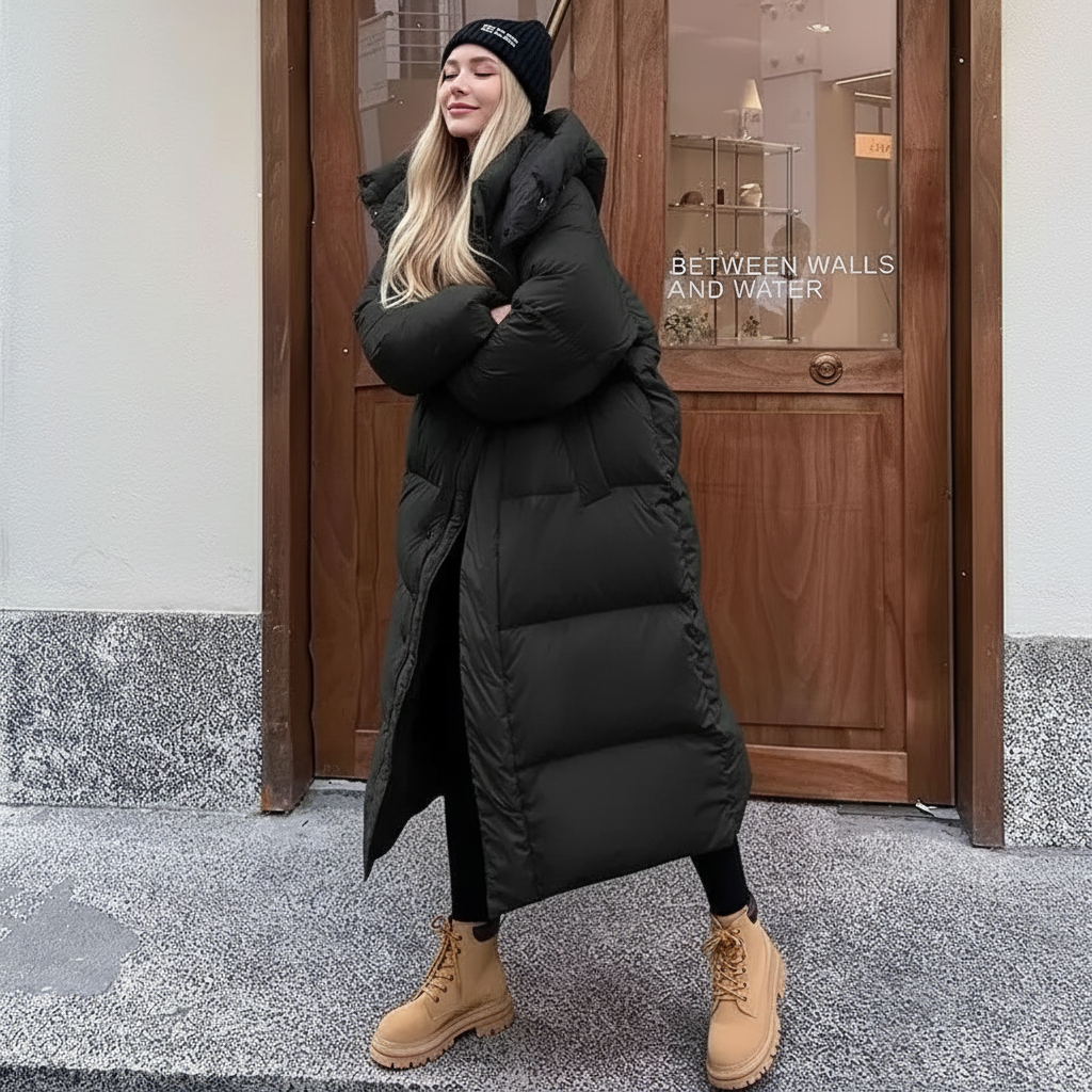 Dulcira | Padded Puffer Jacket Women Windproof with Hood