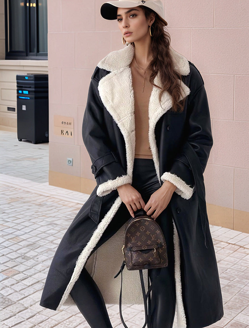 Dulcira | Women's Luxurious Oversized Coat with Soft Fleece Lining