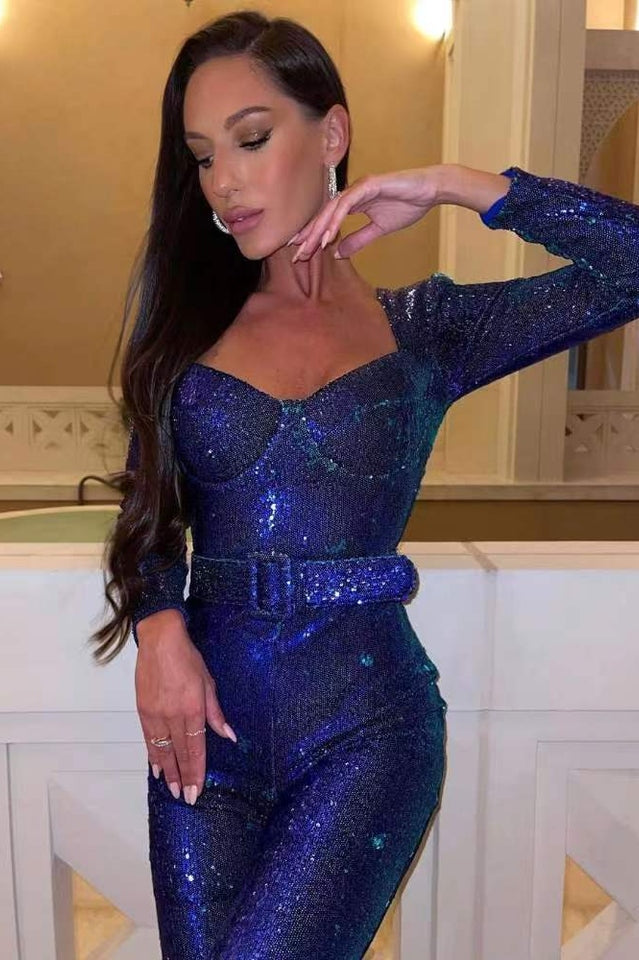 Dulcira | Marissa Sequin Jumpsuit