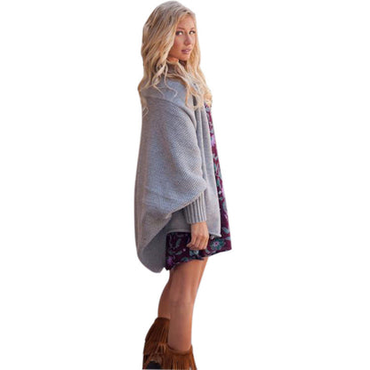 Dulcira | Ladies cozy cardigan with hood and open sides