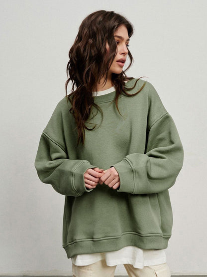 Dulcira | Women's Oversized Sweatshirt In Solid Color Design