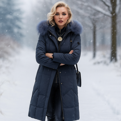 Dulcira | Long Padded Jacket with Hood