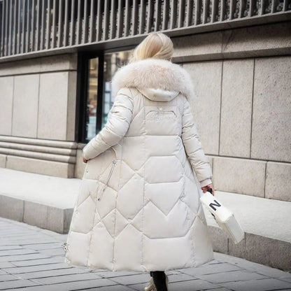 Dulcira | Long Winter Coat with Fur Hood