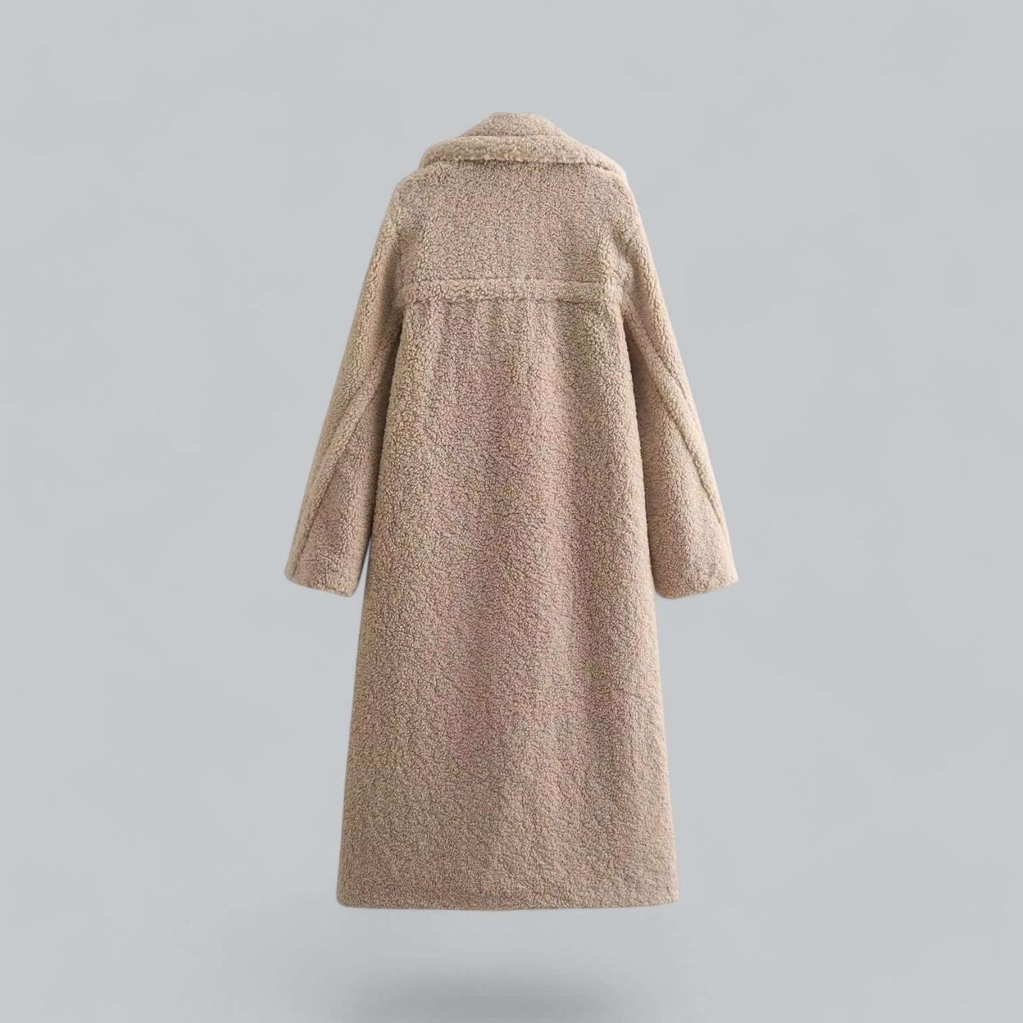 Women's Faux Fur Jacket with Teddy Look & Long Fit Dulcira