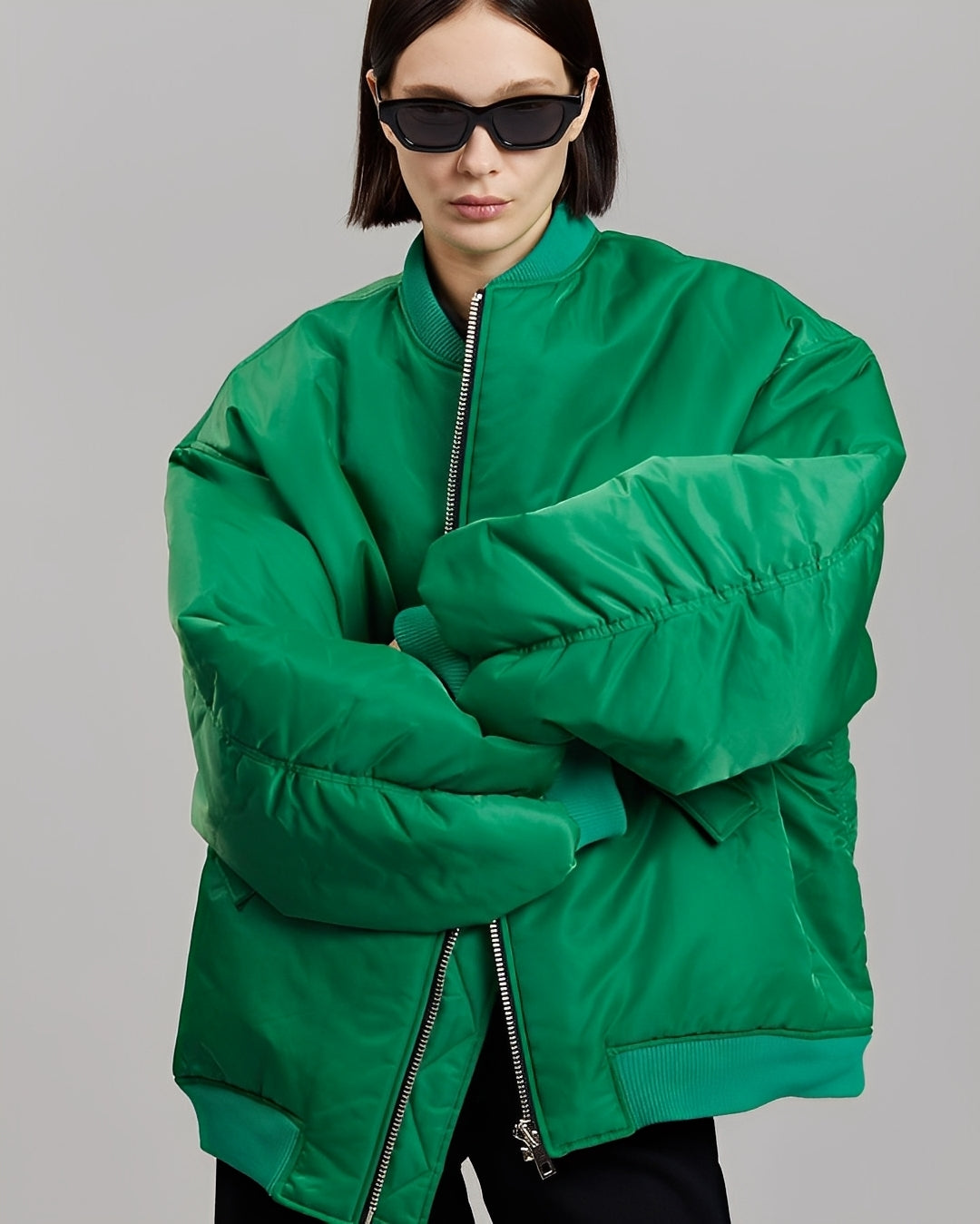 Dulcira | Casual Oversized Bomber Jacket for Women
