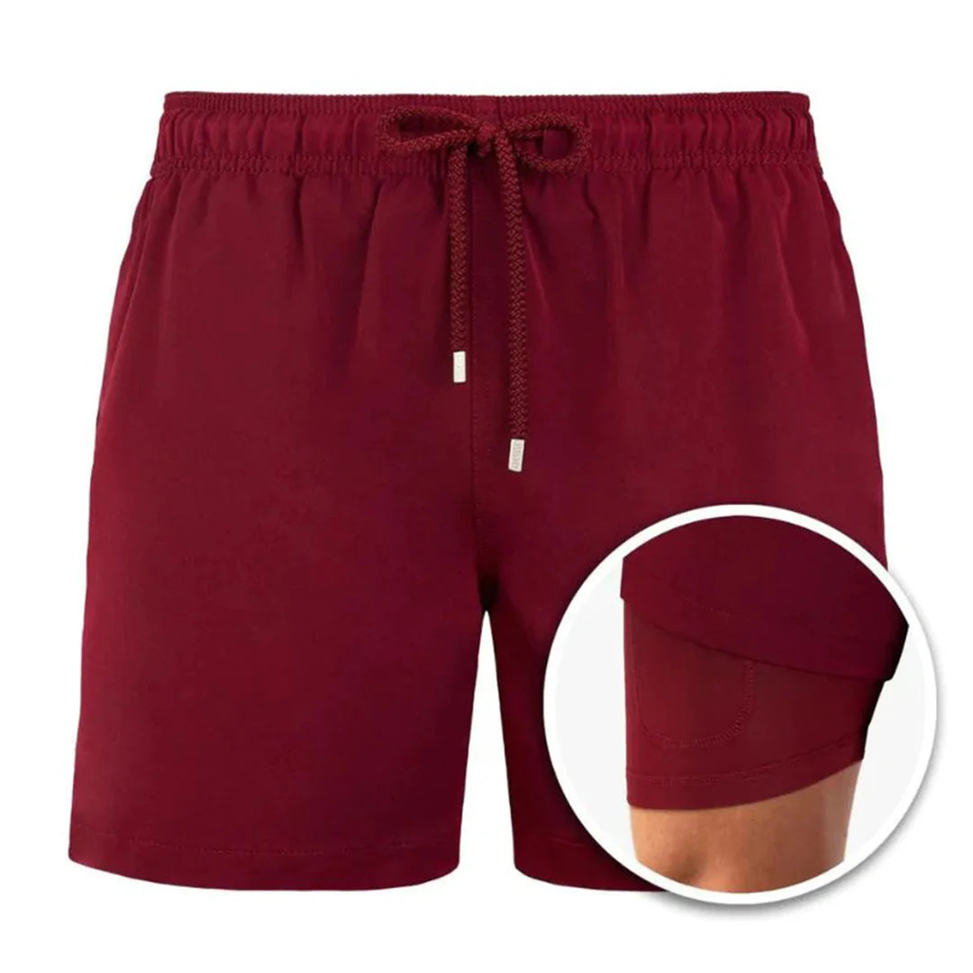 Dulcira | Men's 2 Layer Swim Shorts Stylish Swimwear for Men