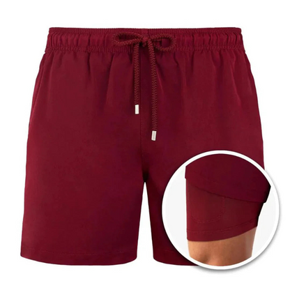 Dulcira | Men's 2 Layer Swim Shorts Stylish Swimwear for Men