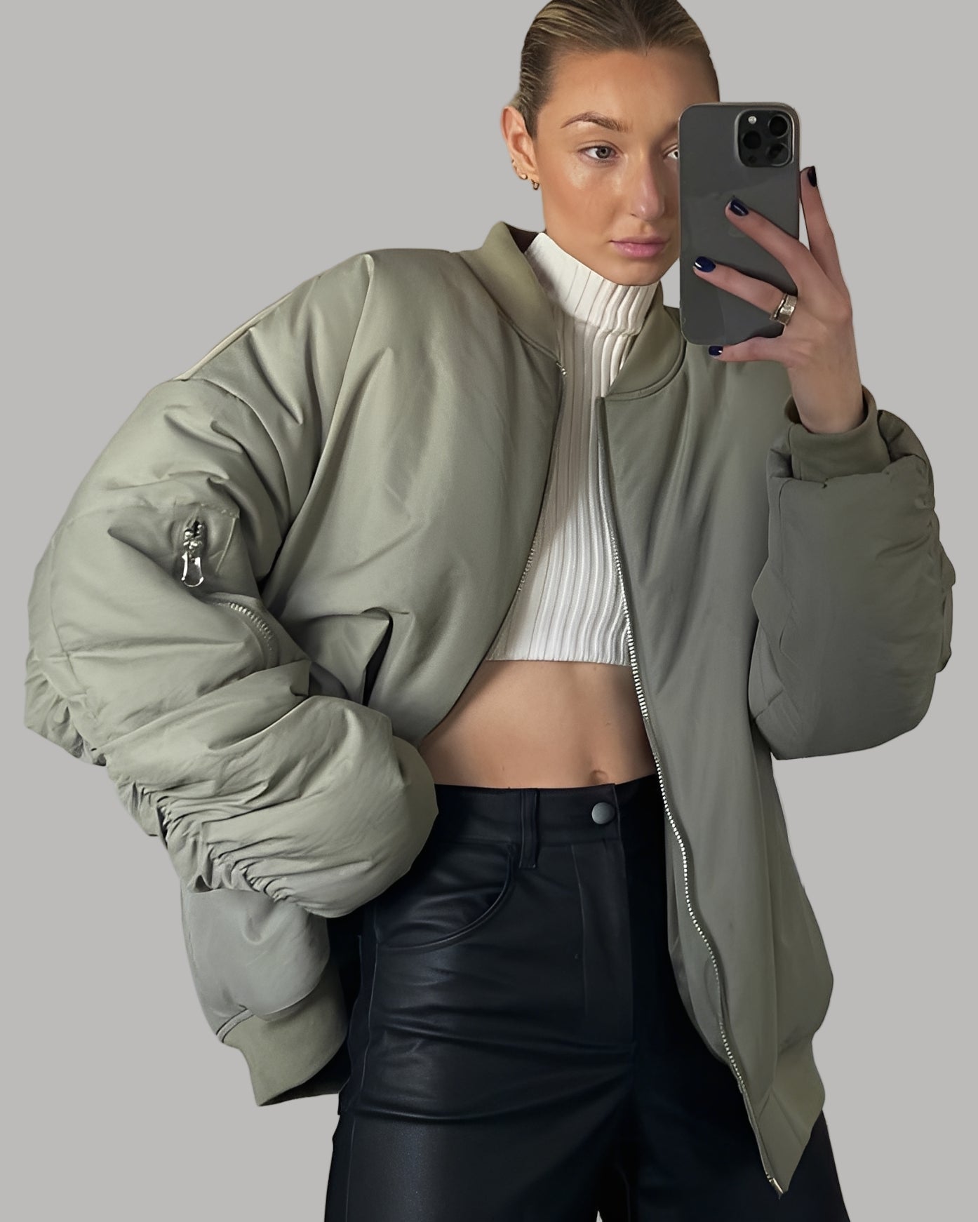 Dulcira | Casual Oversized Bomber Jacket for Women