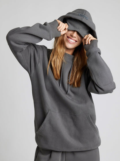 Dulcira | Cozy Travel Hoodie with Airplane Mode Graphic