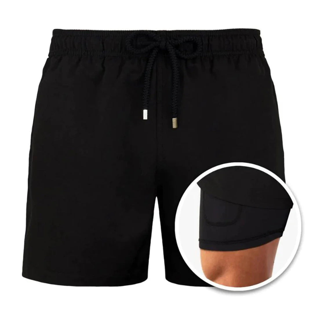 Dulcira | Men's 2 Layer Swim Shorts Stylish Swimwear for Men