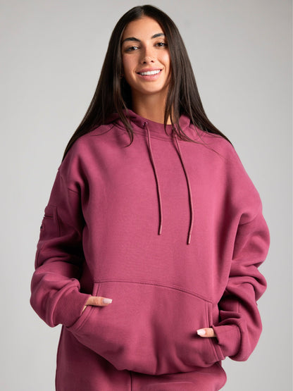 Dulcira | Travel Hoodie with Airplane Mode Graphic
