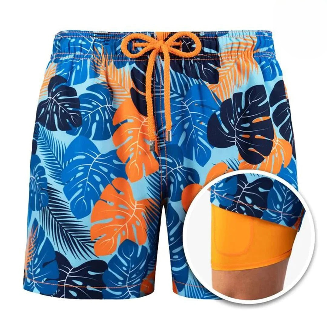 Dulcira | Men's 2 Layer Swim Shorts Stylish Swimwear for Men