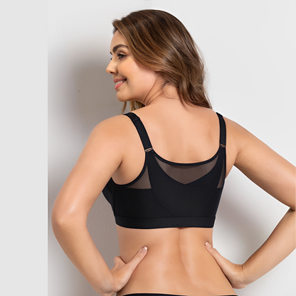Dulcira | Women's Posture Correcting Bra Black 2-In-1