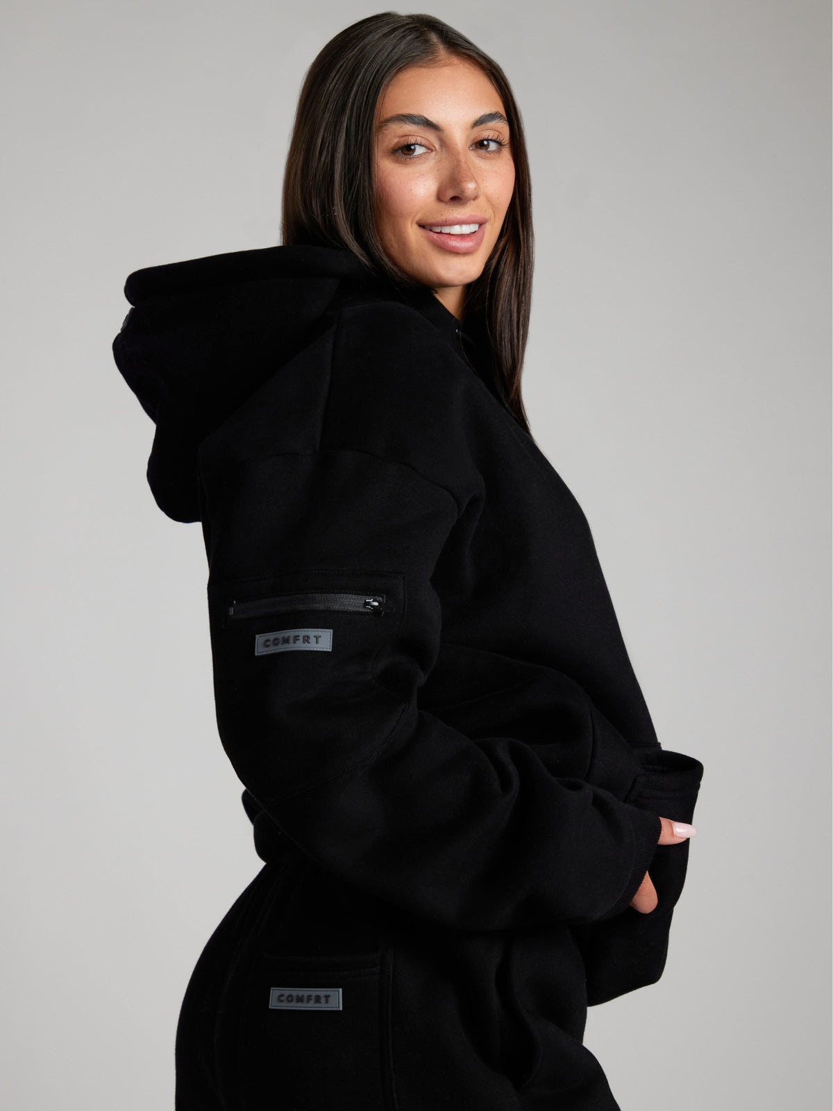 Dulcira | Cozy Travel Hoodie with Airplane Mode Graphic