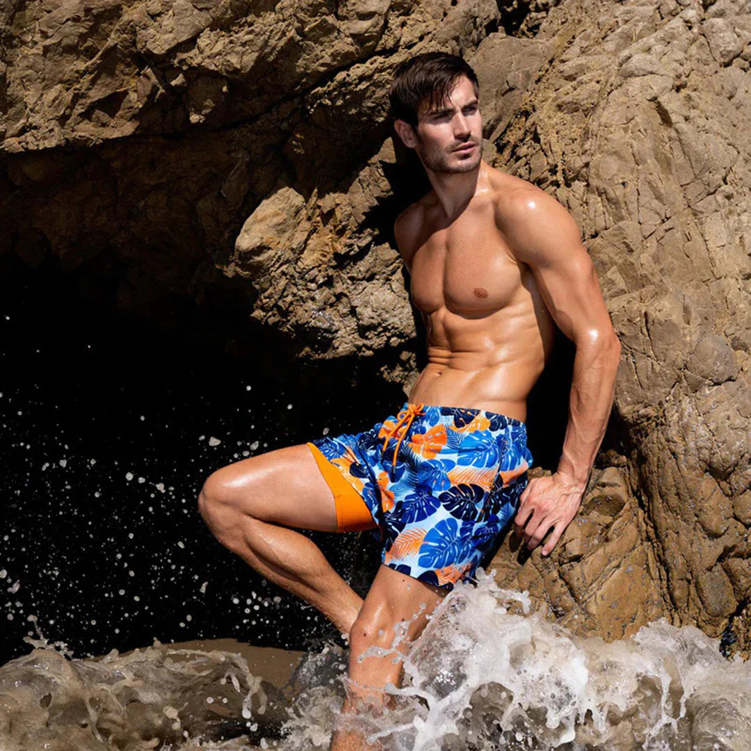 Dulcira | Men's 2 Layer Swim Shorts Stylish Swimwear for Men