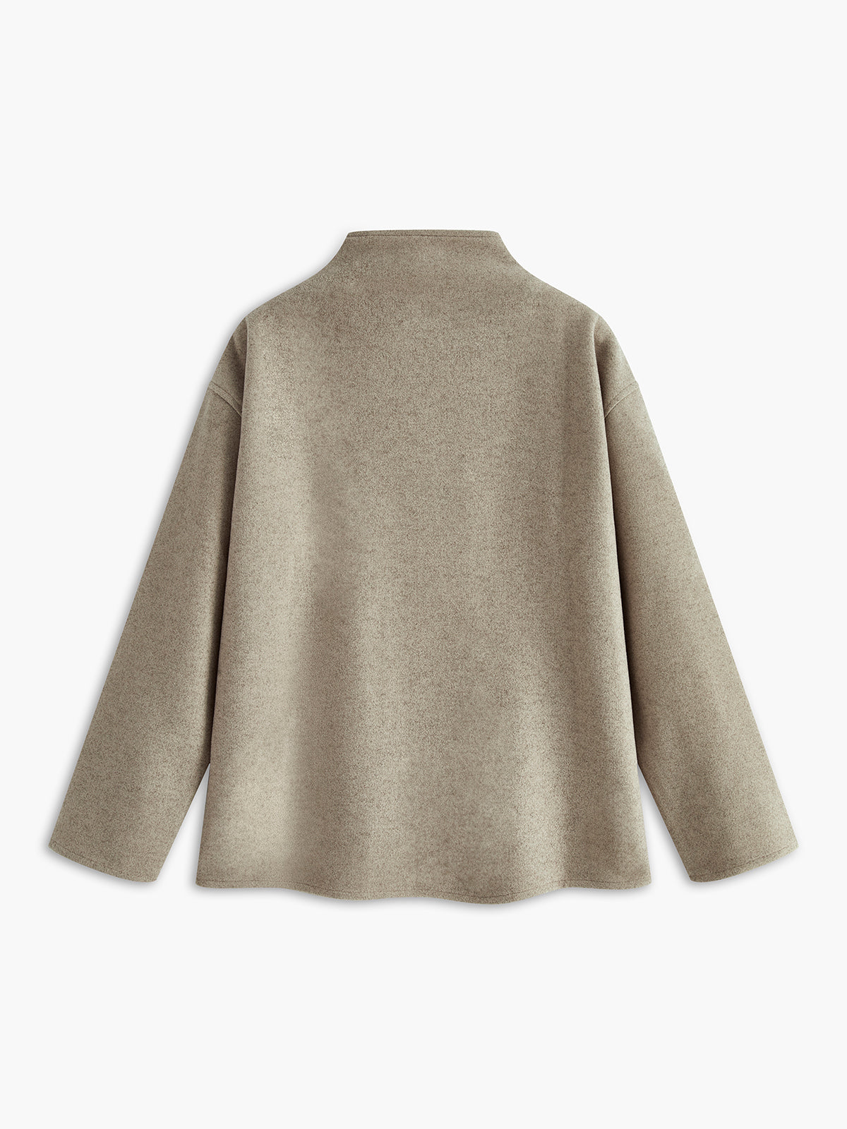 Dulcira | Button-Down-Jacket Women Short Beige Jacket with Modern Cut