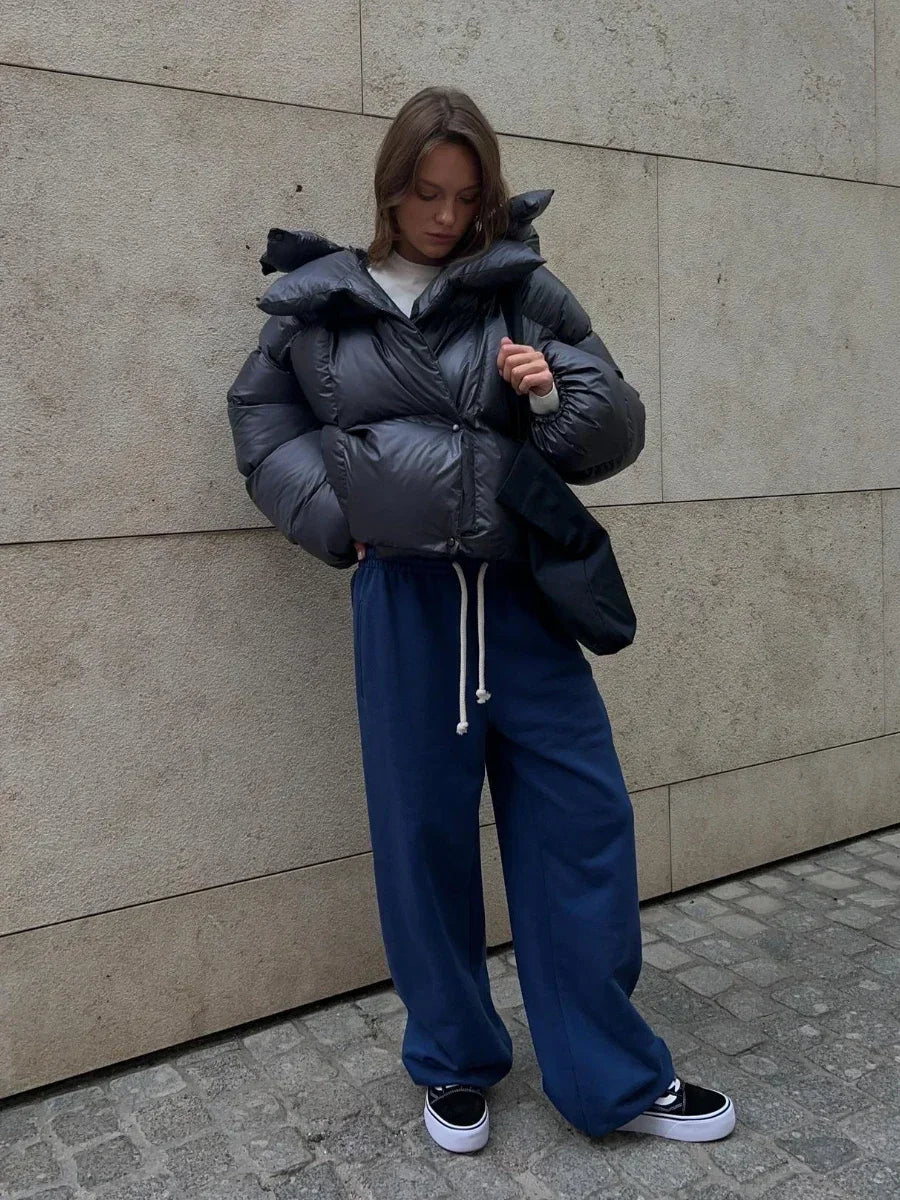 Dulcira | Women's Winter Puffer Jacket with Hood and Oversized Style