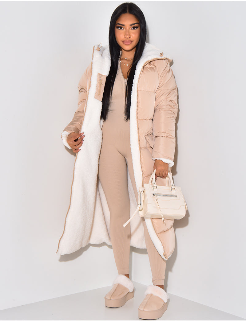 Dulcira | Long Jacket with Reversible Function