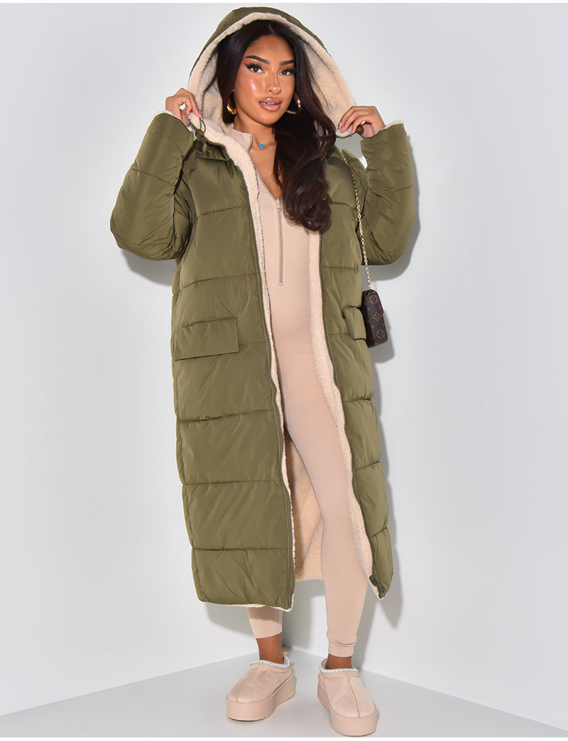 Dulcira | Long Jacket with Reversible Function