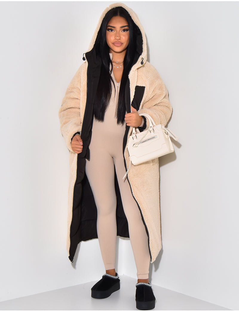 Dulcira | Long Jacket with Reversible Function