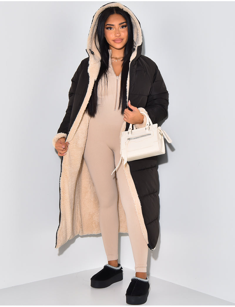 Dulcira | Long Jacket with Reversible Function