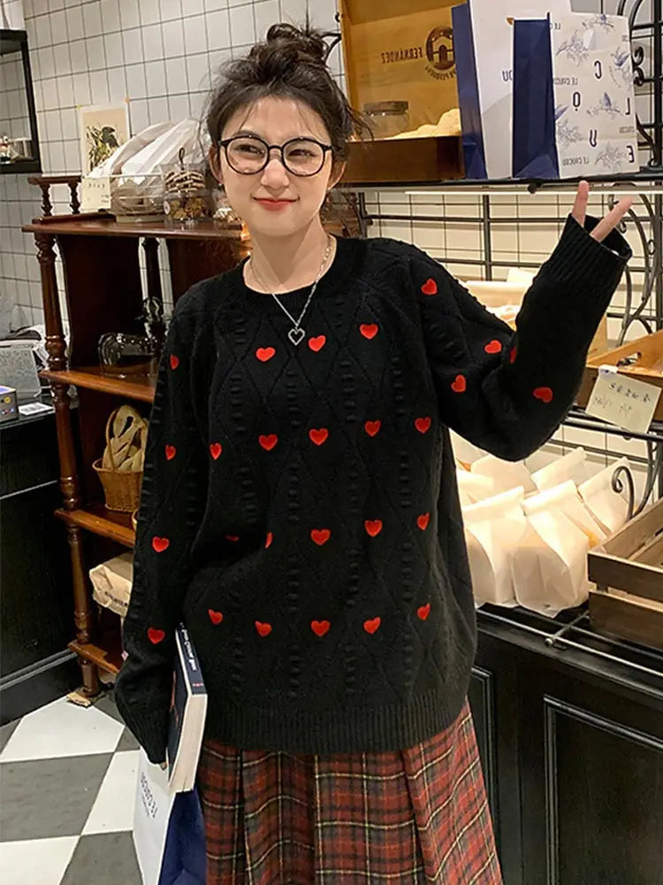 Dulcira | Soft Women's Sweater with Heart Detail and Feel-Good Factor