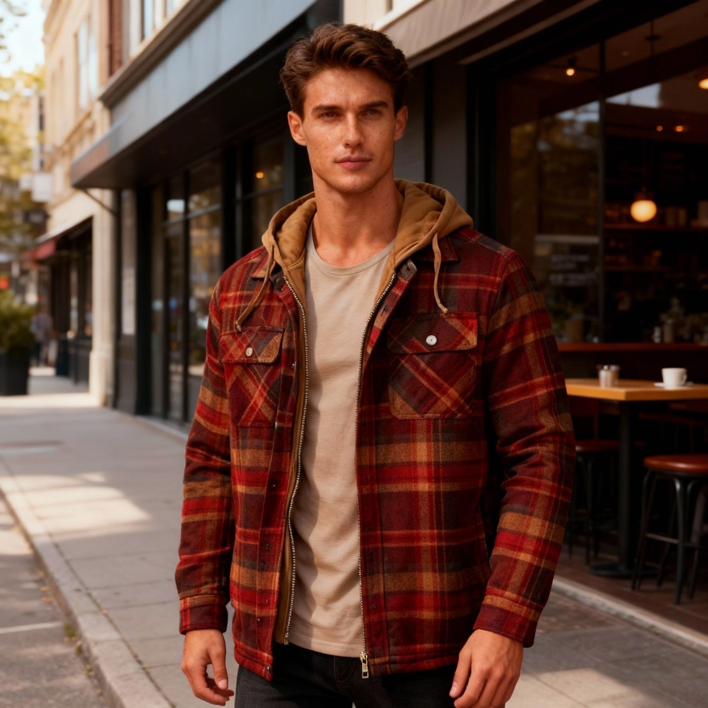 Dulcira | Padded Lumberjack Jacket