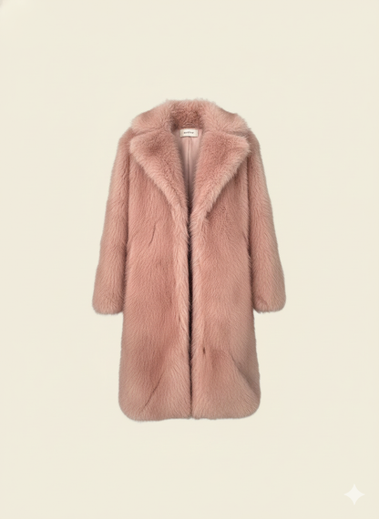 Ladies Luxurious Faux Fur Coat Dulcira