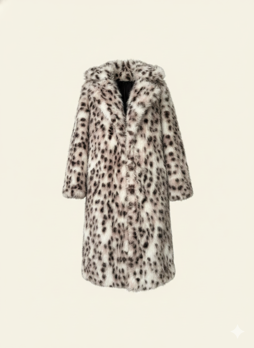 Ladies Luxurious Faux Fur Coat Dulcira