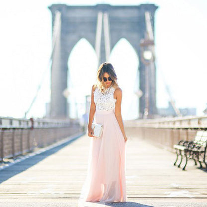 Dulcira | Elegant Chiffon Maxi Dress