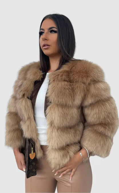 Dulcira | High-Quality Faux Fur Jacket Elegant Design for Elegance and Comfort