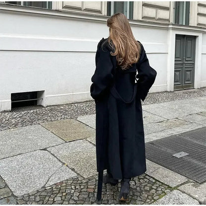 Dulcira | Women's Oversized Long Jacket with Lapel Collar