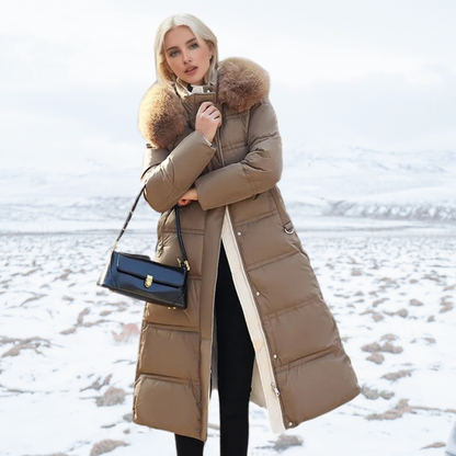 Dulcira | Luxurious Winter Coat with Faux Fur Collar