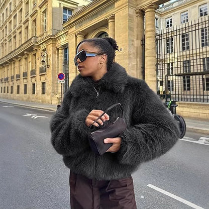 Women Designer Faux Fur Jacket