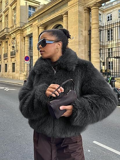 Women Designer Faux Fur Jacket