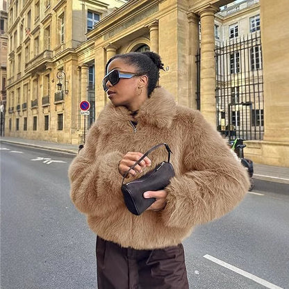 Women Designer Faux Fur Jacket