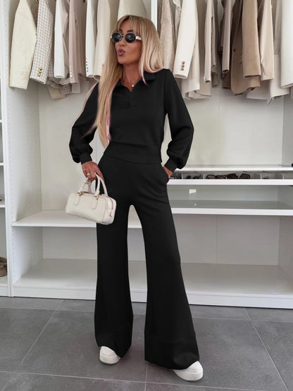 Women's Stylish and Casual Jumpsuit with Wide Leg and Elegant Sleeves Dulcira