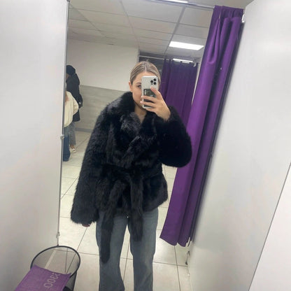 Women Elegant Trend Faux Fur Bolero
