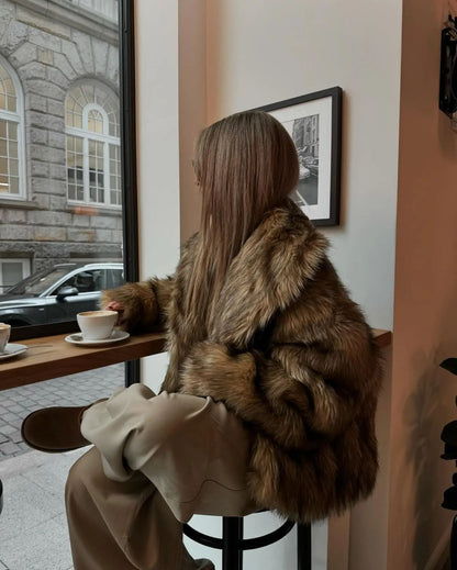 Dulcira | Women's Cozy Faux-Fur Jacket with Soft Lining