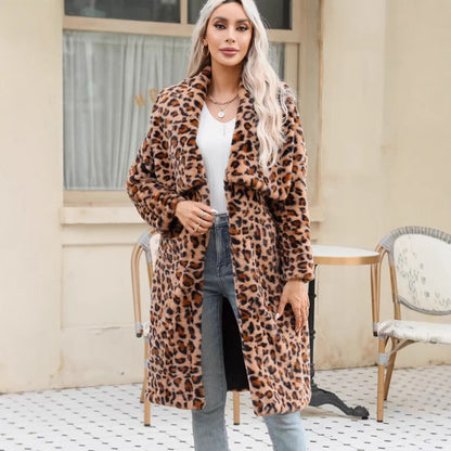 Dulcira | Women Long Leopard Pattern