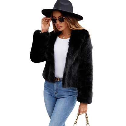 Dulcira | Ladies Elegant and Trendy Faux Fur Jacket