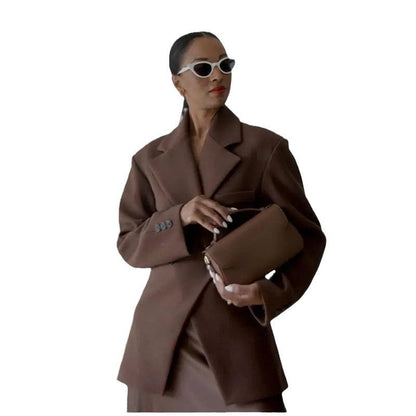 Dulcira | Women's Fashion Blazer with Double Button Placket and Tailored Cut