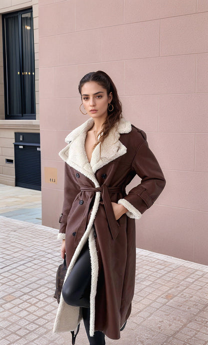 Dulcira | Women's Luxurious Oversized Coat with Soft Fleece Lining