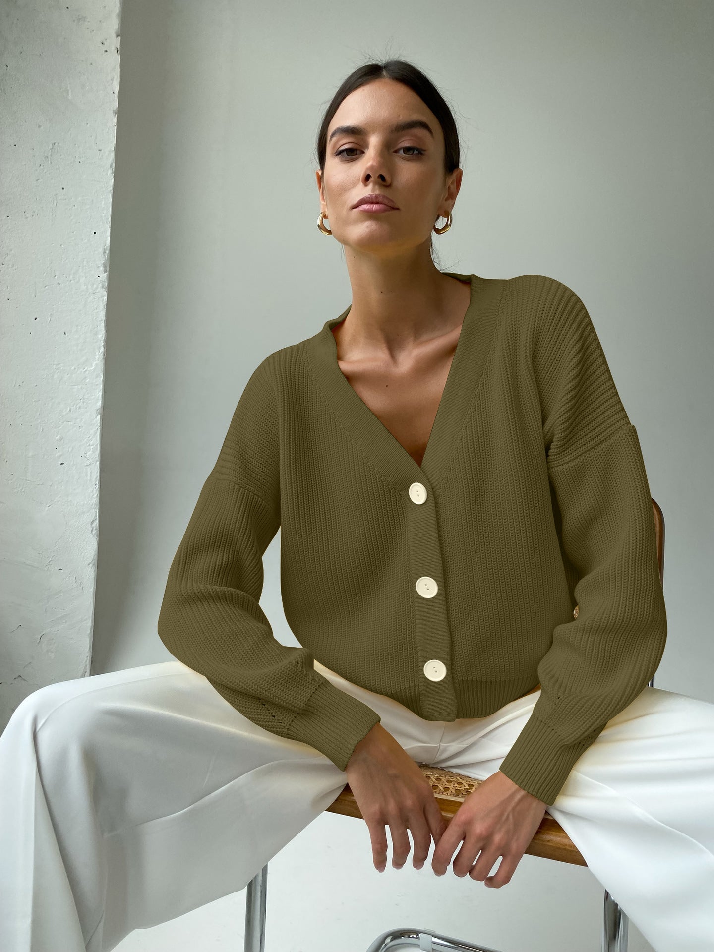 Dulcira | Women casual knit cardigan