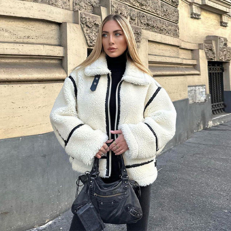 Dulcira | Women’s fleece jacket with high collar