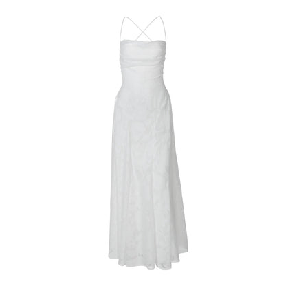 Women Elegant Evening Dress with Fine Floral Patterns and Sophisticated Details Dulcira