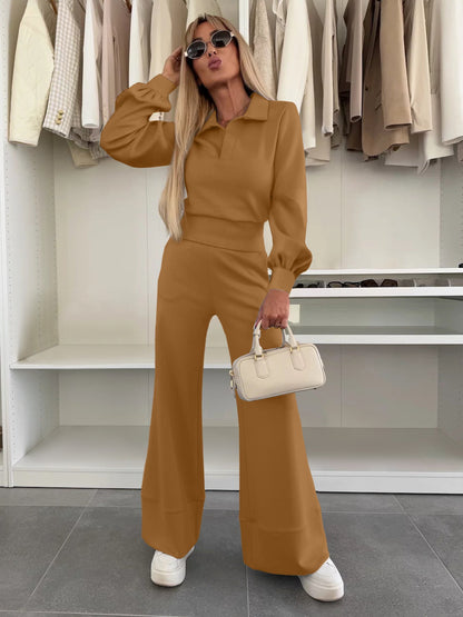 Women's Stylish and Casual Jumpsuit with Wide Leg and Elegant Sleeves Dulcira