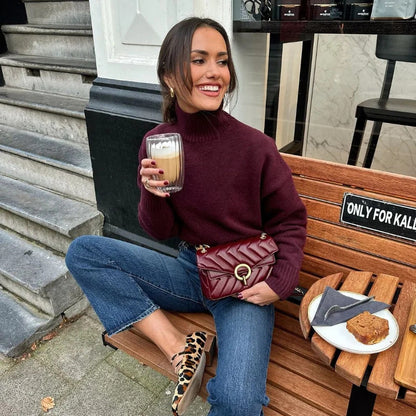 Dulcira | Women's Cozy Turtleneck Sweater