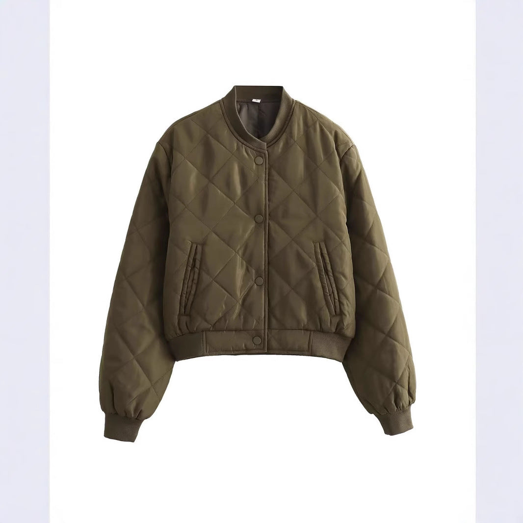 Dulcira | Women's Quilted Short Jacket with Practical Button Closure